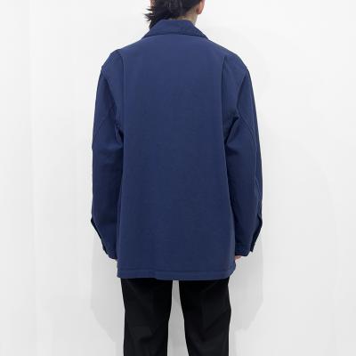 MATSUFUJI [ Uneven Twill Connected Pockets Jacket ] INK BLUE