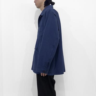 MATSUFUJI [ Uneven Twill Connected Pockets Jacket ] INK BLUE
