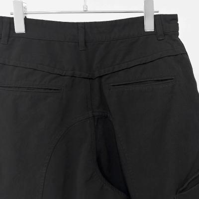 MATSUFUJI [ Uneven Twill Short Trousers ] BLACK