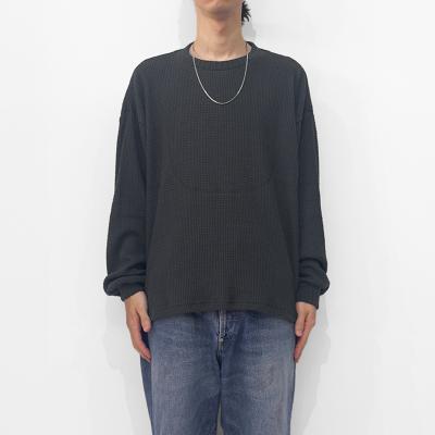 refomed [ AZEAMI THERMAL TEE ] CHARCOAL