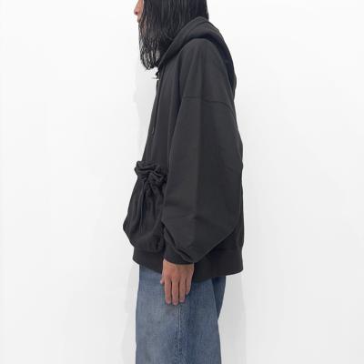 refomed [ "KINCHAKU" ZIPUP HOODIE ] CHARCOAL