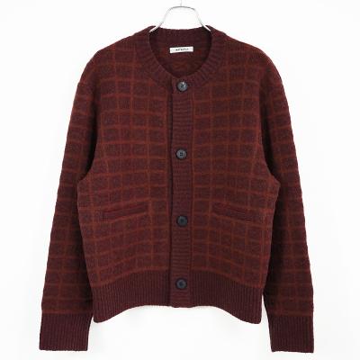 MATSUFUJI [ Jacquard Cardigan ] RED