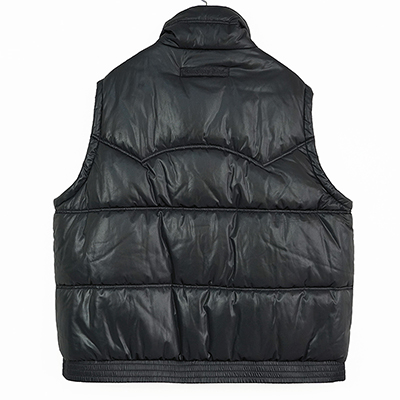 DAIRIKU [ Reversible Check Nylon Vest ] Black