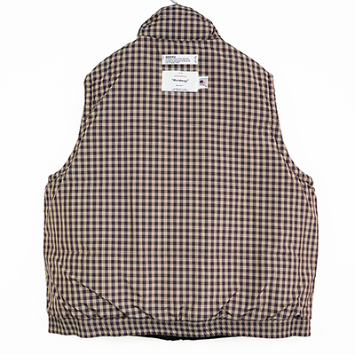 DAIRIKU [ Reversible Check Nylon Vest ] Black