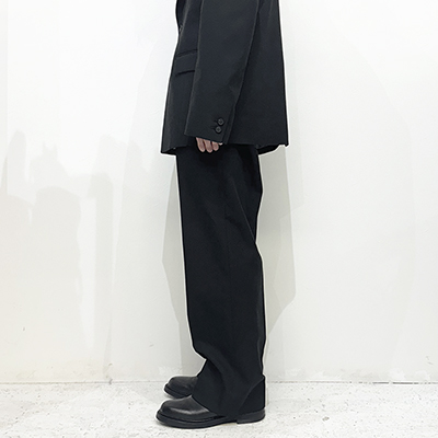 MATSUFUJI [ Work Straight Trousers ] BLACK