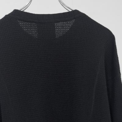 refomed [ AZEAMI THERMAL TEE ] BLACK