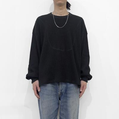 refomed [ AZEAMI THERMAL TEE ] BLACK