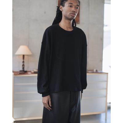 refomed [ AZEAMI THERMAL TEE ] BLACK
