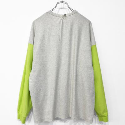 refomed [ REVERSIBLE L/S TEE ] OUTMEAL×LIME