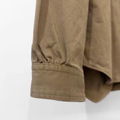 refomed [ “SHOULDER GATHER” ORDINARY SHIRT ] CAMEL
