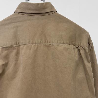 refomed [ “SHOULDER GATHER” ORDINARY SHIRT ] CAMEL