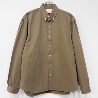 refomed [ “SHOULDER GATHER” ORDINARY SHIRT ] CAMEL