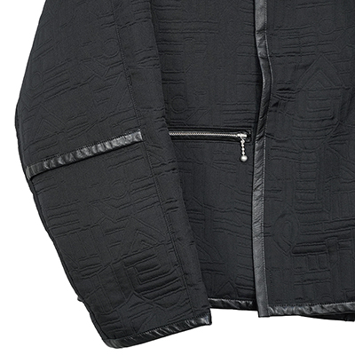 MATSUFUJI [ Quilted Jacquard Jacket ] BLACK