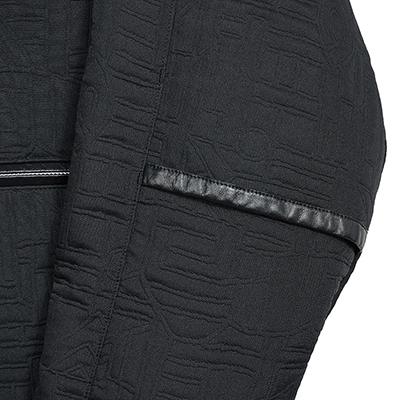 MATSUFUJI [ Quilted Jacquard Jacket ] BLACK