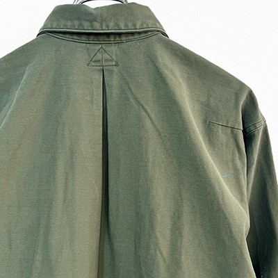 URU [ COTTON BACKSATIN MILITARY L/S SHIRTS ] KHAKI