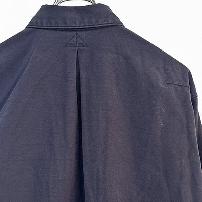 URU [ COTTON BACKSATIN MILITARY L/S SHIRTS ] NAVY