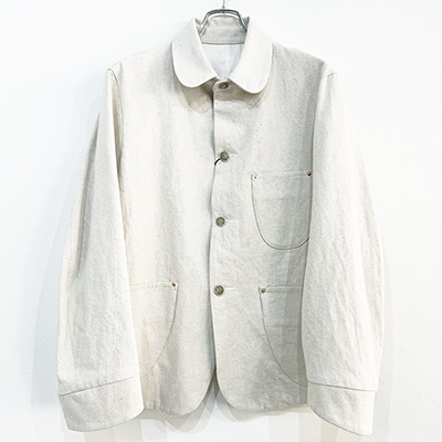 URU [ COTTON HEMP COVERALL JACKET ] IVORY