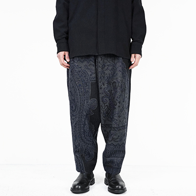 YANTOR [ Tibetan Paisley Himo Pants ] BLUE