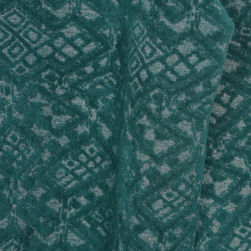 MATSUFUJI [ Jacquard Crewneck Knit ] GREEN