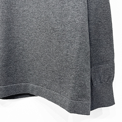 crepuscule [ L/S Knit Polo ] GRAY