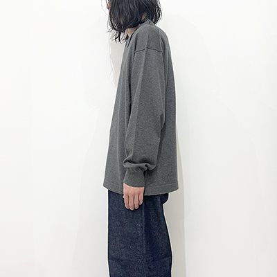 crepuscule [ L/S Knit Polo ] GRAY