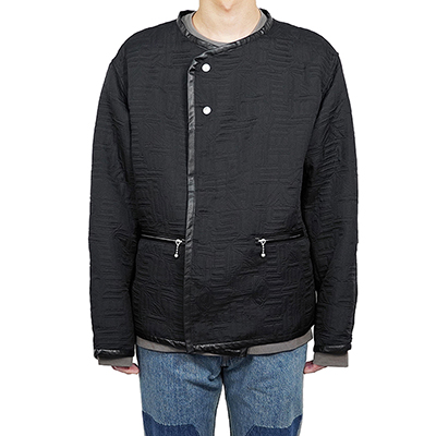 MATSUFUJI [ Quilted Jacquard Jacket ] BLACK