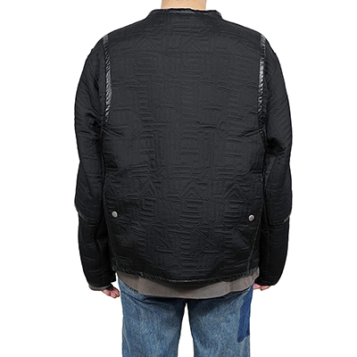 MATSUFUJI [ Quilted Jacquard Jacket ] BLACK