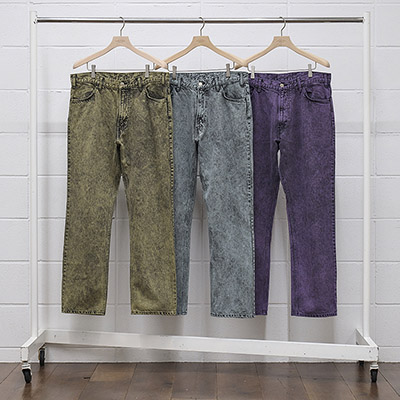 UNUSED [ UW1031 (Overdyed denim pants) ] PURPLE