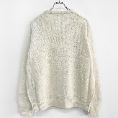 URU [ CREW NECK KNIT ] WHITE
