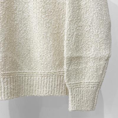 URU [ CREW NECK KNIT ] WHITE