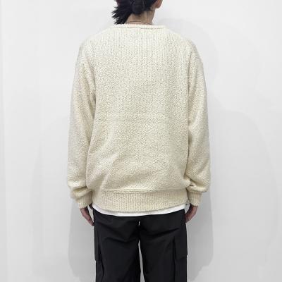 URU [ CREW NECK KNIT ] WHITE
