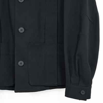 MATSUFUJI [ Cotton Voile Water-Repellent Jacket ] BLACK