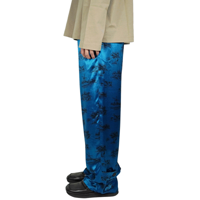 MATSUFUJI [ "DAYDREAM" Printed Trousers ] BLUE