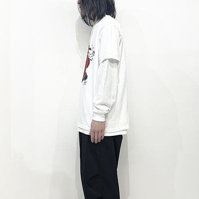 ESSAY [ LAYERED OVERSIZE LONG T-SHIRT (TS-2) ] FANATIC