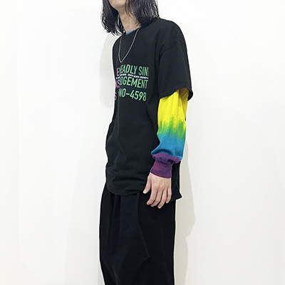 ESSAY [ LAYERED OVERSIZE LONG T-SHIRT (TS-2) ] SEVEN