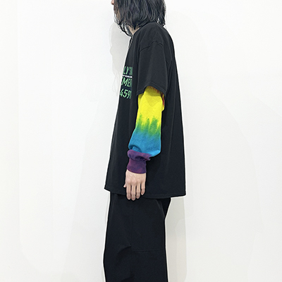 ESSAY [ LAYERED OVERSIZE LONG T-SHIRT (TS-2) ] SEVEN