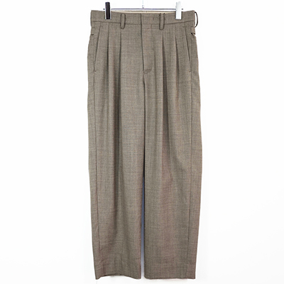 URU [ 2 TUCK PANTS ] MOCHA