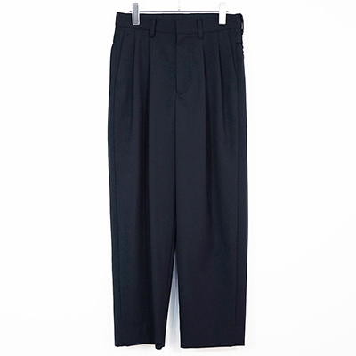 URU [ 2 TUCK PANTS ] D.NAVY