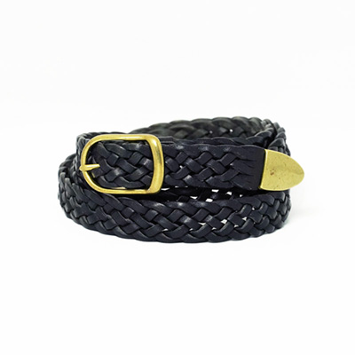 URU [ LEATHER BELT ] BLACK