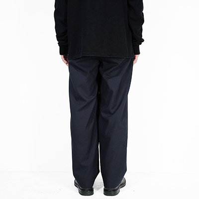 URU [ 2 TUCK PANTS ] D.NAVY