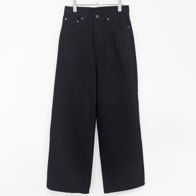 UNUSED [ UW1157 (12oz wide denim five pockets pants) ] BLACK