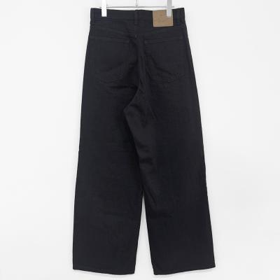 UNUSED [ UW1157 (12oz wide denim five pockets pants) ] BLACK