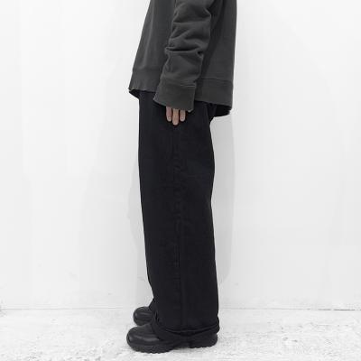 UNUSED [ UW1157 (12oz wide denim five pockets pants) ] BLACK