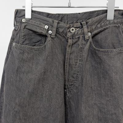 refomed [ FRESH MAN DENIM WIDE PANTS "OD" ] BROWN
