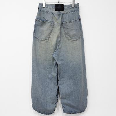 refomed [ FRESH MAN DENIM WIDE PANTS "USED" ] USED