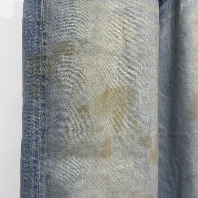 refomed [ FRESH MAN DENIM WIDE PANTS "USED" ] USED