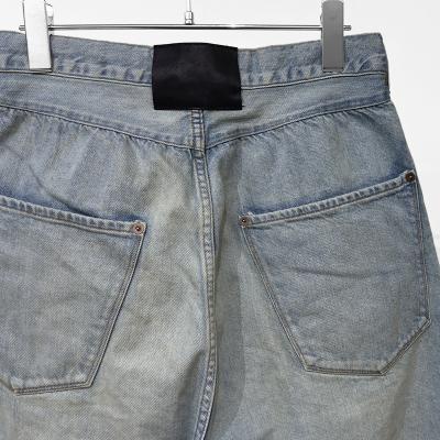 refomed [ FRESH MAN DENIM WIDE PANTS "USED" ] USED