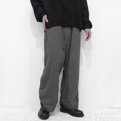 refomed [ FRESH MAN DENIM WIDE PANTS "OD" ] BROWN