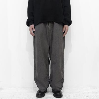 refomed [ FRESH MAN DENIM WIDE PANTS "OD" ] BROWN