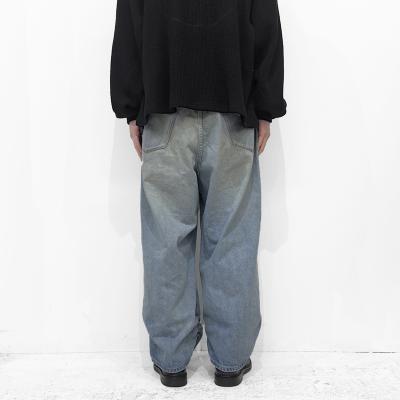 refomed [ FRESH MAN DENIM WIDE PANTS "USED" ] USED